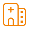 Home hospital automation icon